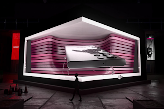 create premium anamorphic 3d video for led screens and brand campaigns
