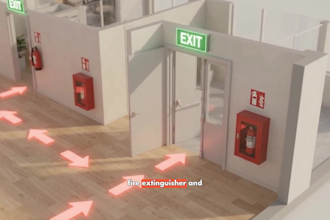 create 2d and 3d fire evacuation plan from your sketch
