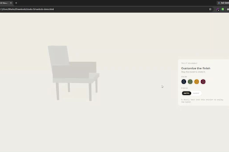 build an interactive 3d website with three js, react three fiber and gsap