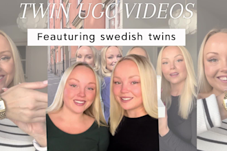 create ugc videos featuring twins