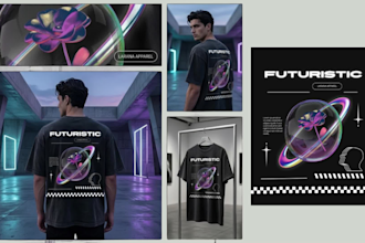 create streetwear t shirt designs and mock ups for you