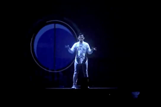 create holographic telepresence, virtual presenter and 3d hologram stage visuals