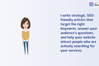 write SEO articles and blog posts
