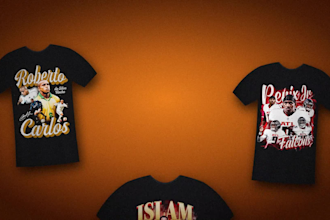 design a custom 90s bootleg rap tee with your photo
