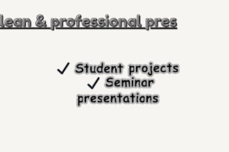 design clean powerpoint presentations for students and seminars