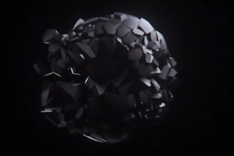 do 3d abstract loop animation 3d illustration art houdini video motion graphics