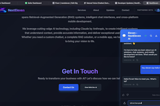 custom ai powered websites with natural voice chatbots