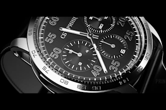 do photorealistic 3d watch animation