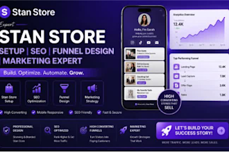 stan store, stan store setup, stan store marketing, stan store seo, funnel