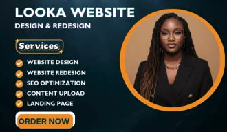 design and redesign looka website and landing page