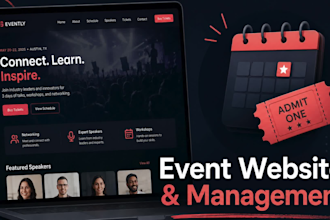 design your event website and event management system