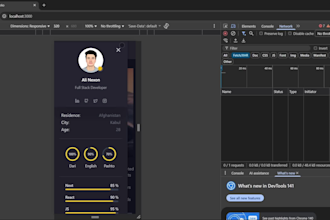 build a modern react nextjs portfolio website