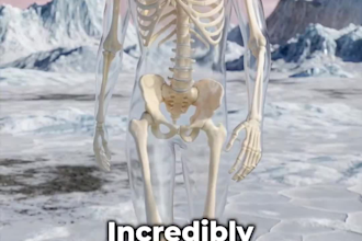 create a cinematic skeleton shot video or spooky skeleton animation