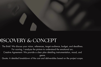 compose a custom, original cinematic film score