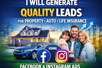 generate quality leads for property auto life insurance agency with facebook ads
