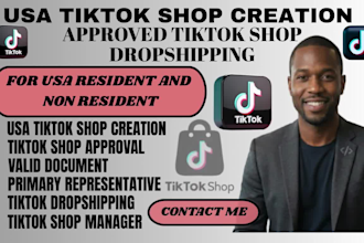 create USA tiktok shop setup USA tik tok shop tiktok dropshipping tiktok ads