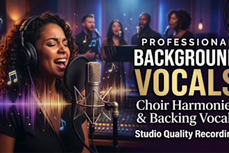 record background vocals and choir harmonies for your song