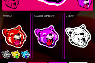 design a custom mascot logo with lettering