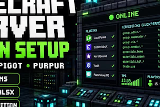 install minecraft paper spigot plugins configure luckperms essentialsx setup