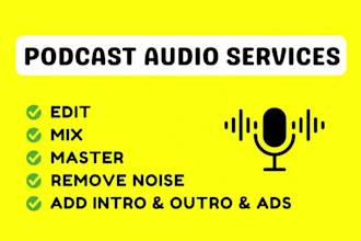 professionally edit your podcast audio and video with clean sound
