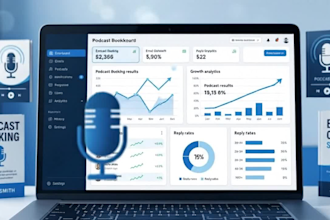 handle podcast guest booking, book, music promotion, and ai research outreach
