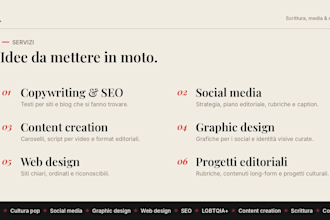 write SEO articles and blog posts in italian