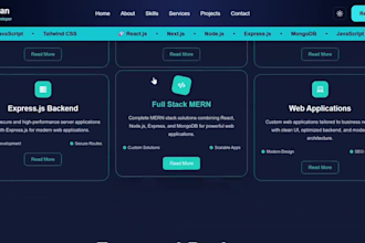 create custom mern stack web application for your business