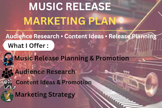 create a music release and content marketing promotion plan