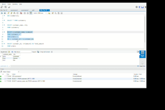 write sql queries and database testing