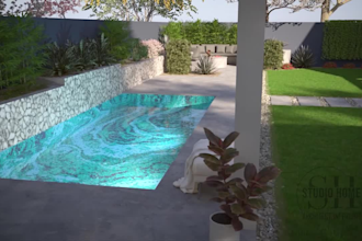 design luxury swimming pools, custom mosaic murals, and 3d architectural renders