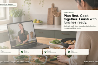 help you get meal prep done with live online support