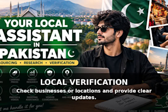be your local sourcing and business assistant in pakistan