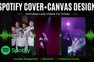 animated spotify canvas album cover art for music artist spotify music cover