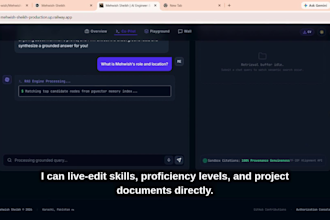develop a custom ai rag web application or portfolio