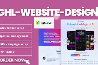 fix build gohighlevel landing page go highlevel sales funnel ghl website design