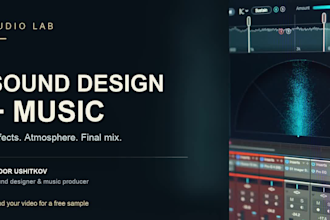 create cinematic sound design, add music and mix your video audio