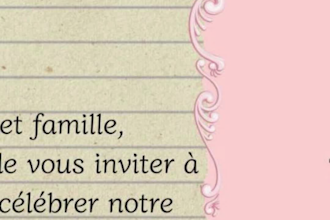 je vais faire votre papeterie de mariage sur le theme livre