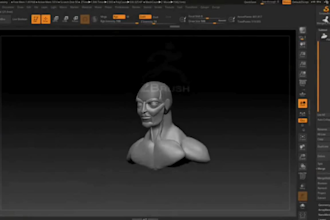 sculpt realistic 3d head bust face potrait full body characters for 3d printing
