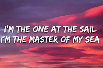 create an animated lyric video for your song