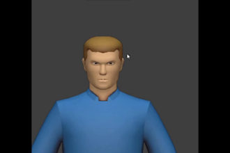 create low poly character ps1 ps2 n64 retro visuals for music animation or game