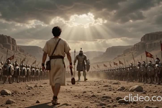 create bible history ai animation video