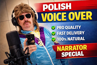 record professional polish voice over narration standard