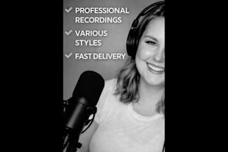 record a professional british female voice over in rp accent