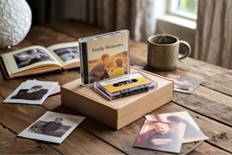 create a custom cd or cassette mixtape with your music