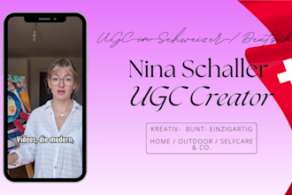 create creative and empathic swiss ugc videos