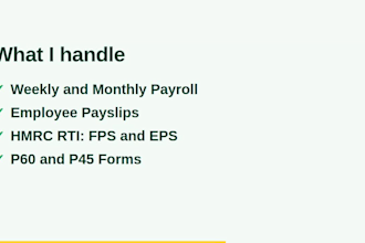 process UK payroll submit rti to hmrc  prepare payslips