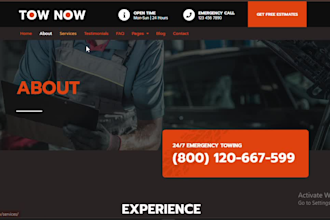towing website, roadside assistance website, towing company website, tow truck