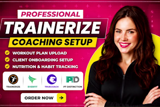 setup trainerize everfit workout plan health and fitness truecoach coaching app