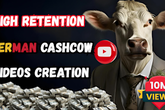 create automated german cashcow videos, german cashcow channel and german  video