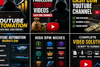 create cash cow faceless youtube automation videos